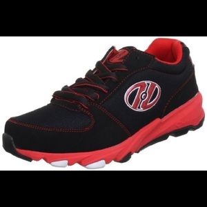 Heelys-Juke Red, white and black modified rolling option tennis shoe-Youth 3 NWT